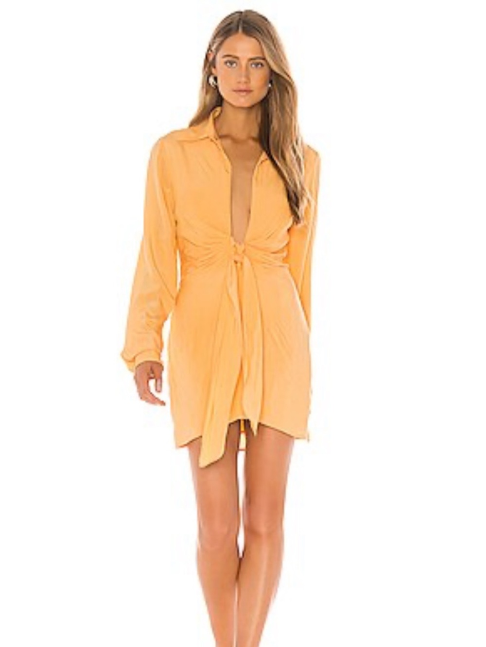 Lovers + Friends Aja Mini Dress in Tangerine
